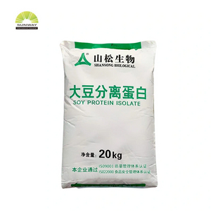 Poudre d'isolat de protéine de soja de protéine de soja isolée de catégorie comestible de prix de fabricant de haute qualité