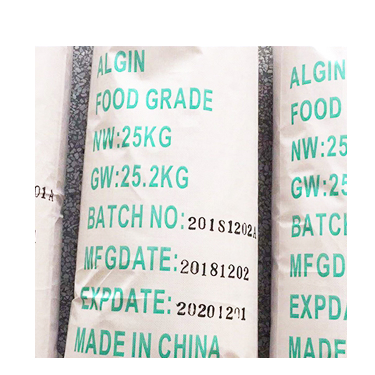 Drogue de haute qualité Alginate de sodium Grade Hydrophile Medical utilise une poudre d'alginate de sodium pour un épaississant de l'industrie textile pour une utilisation textile