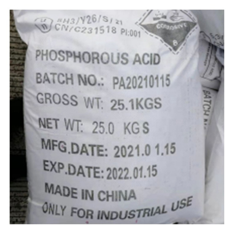 Vente chaude acide phosphorologique de haute qualité dans l'industrie alimentaire commerce dans le phosphite de pesticides
