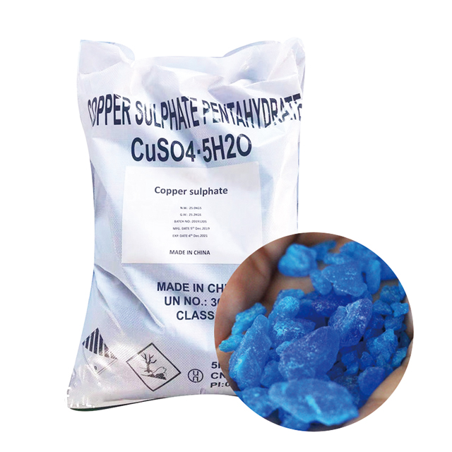 Meilleur prix du sulfate de cuivre cristal bleu CuSO4 de qualité industrielle