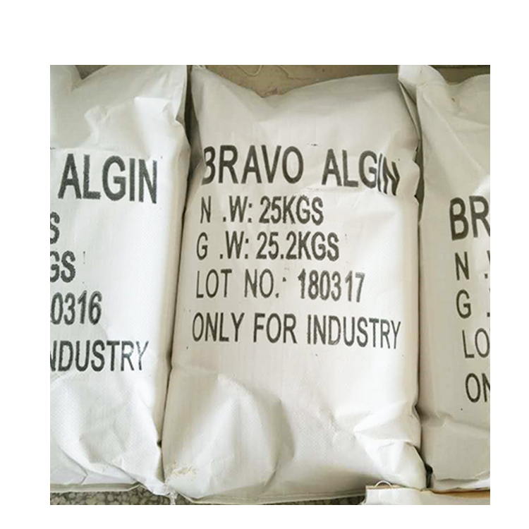 Médicament de haute qualité Alginate de sodium de qualité alimentaire hydrophile à usage médical Poudre d'alginate de sodium pour l'industrie textile Épaississant à usage textile N° CAS 9005-38-3